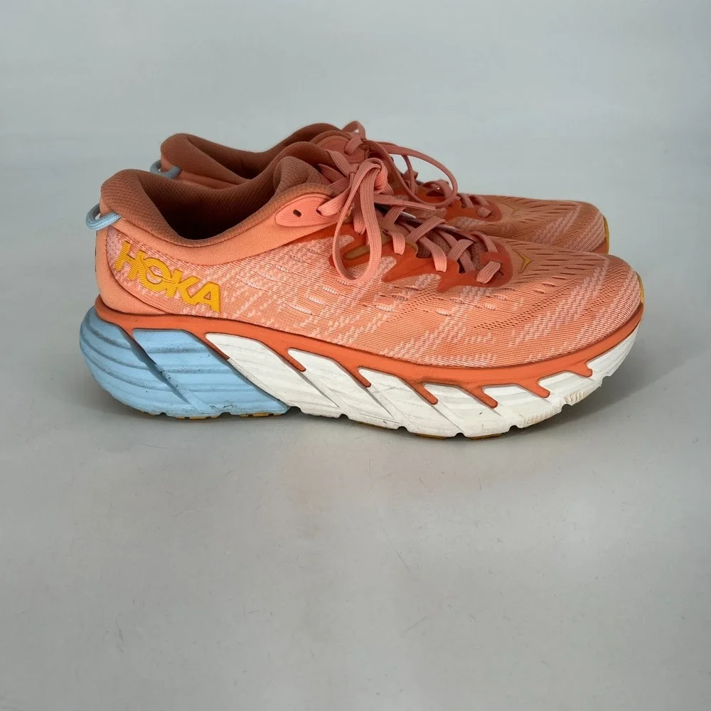Hoka One One Gaviota 4 Women's Size 11 B Shell Coral Running Shoes